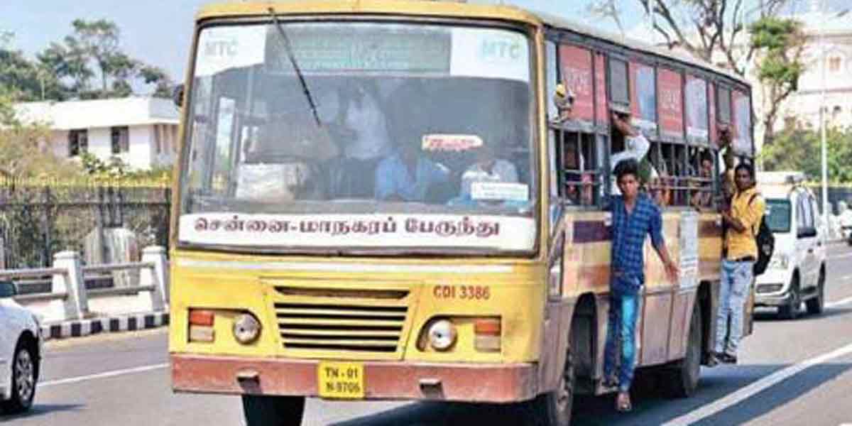 City bus glass breaking in Chennai Otteri ... Investigation against 6 persons including boys!