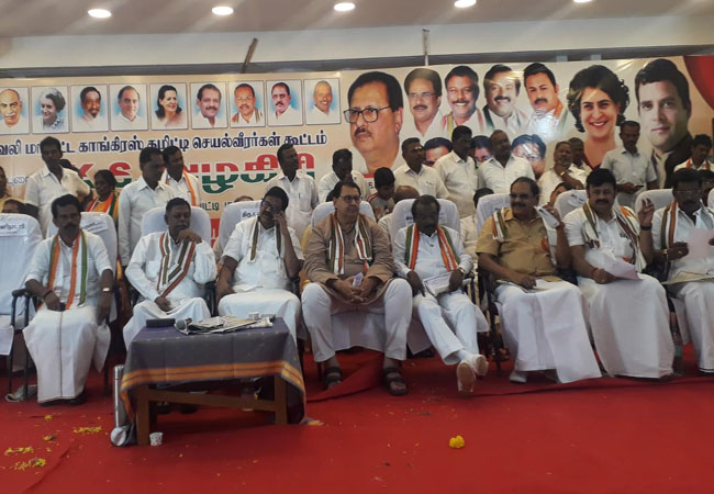 nanguneri assembly by election congress and dmk congress state president ks azhagiri