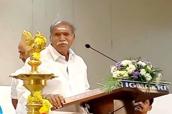 puducherry cm rangasamy participated in doctors three days conference
