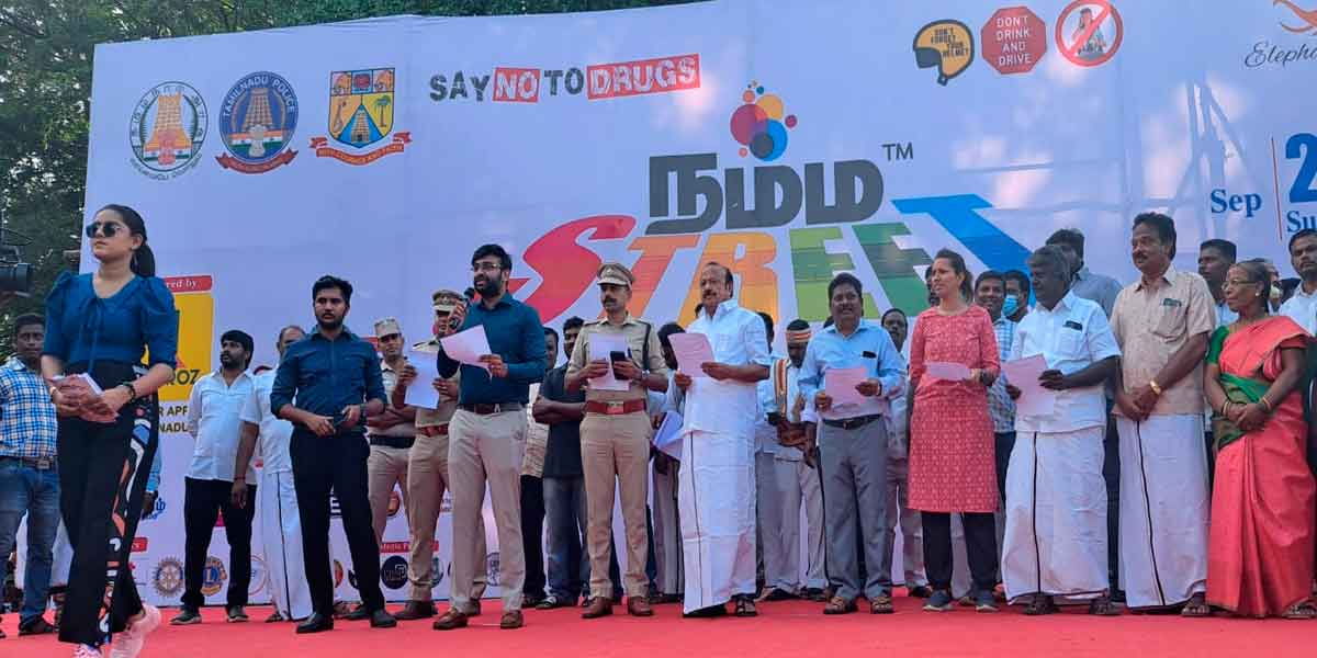 x 'Namma Street' Program Against Narcotics - Agriculture Minister Participation