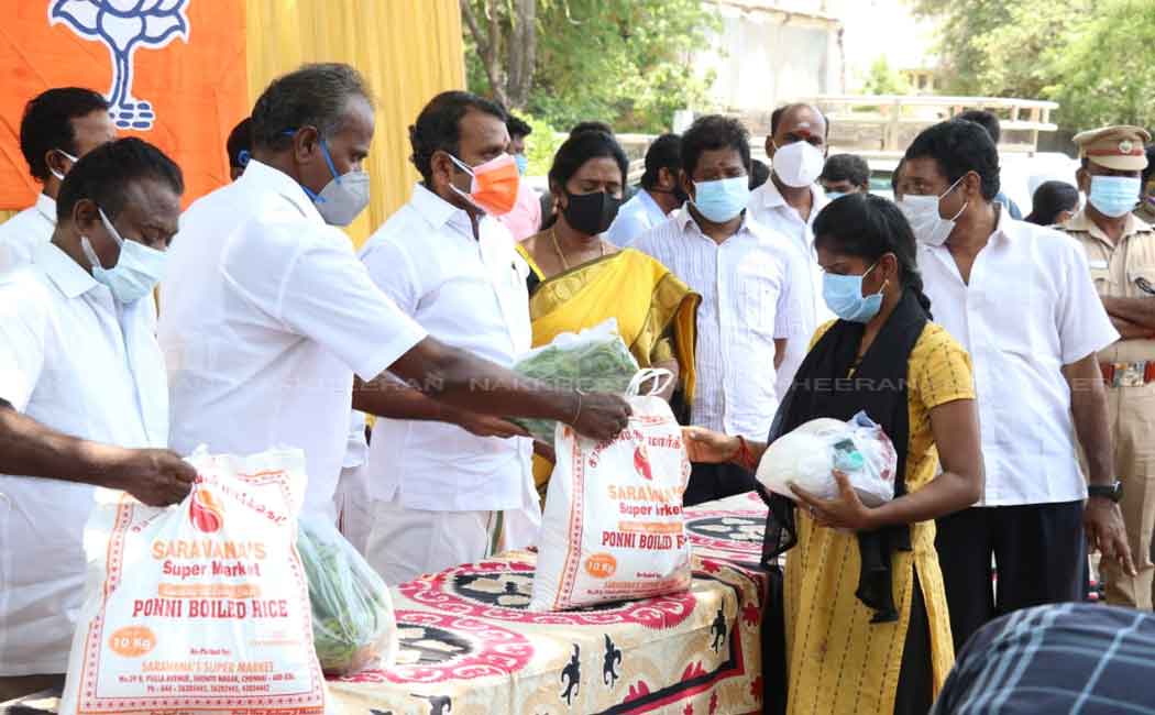 L. Murugan provided welfare assistance on behalf of the BJP