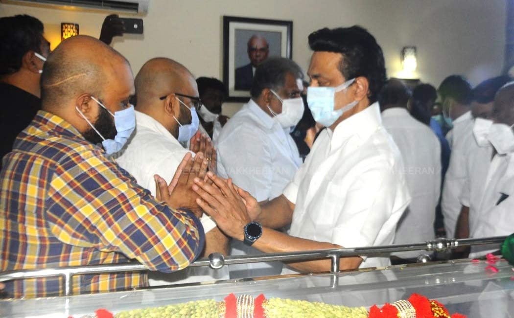 M.K.Stalin pay Tribute to B.S.Gnanadesikan