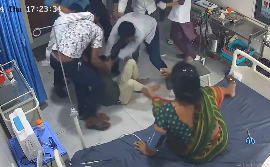 Incident on doctor who asked him to take off his sandals in gujarat