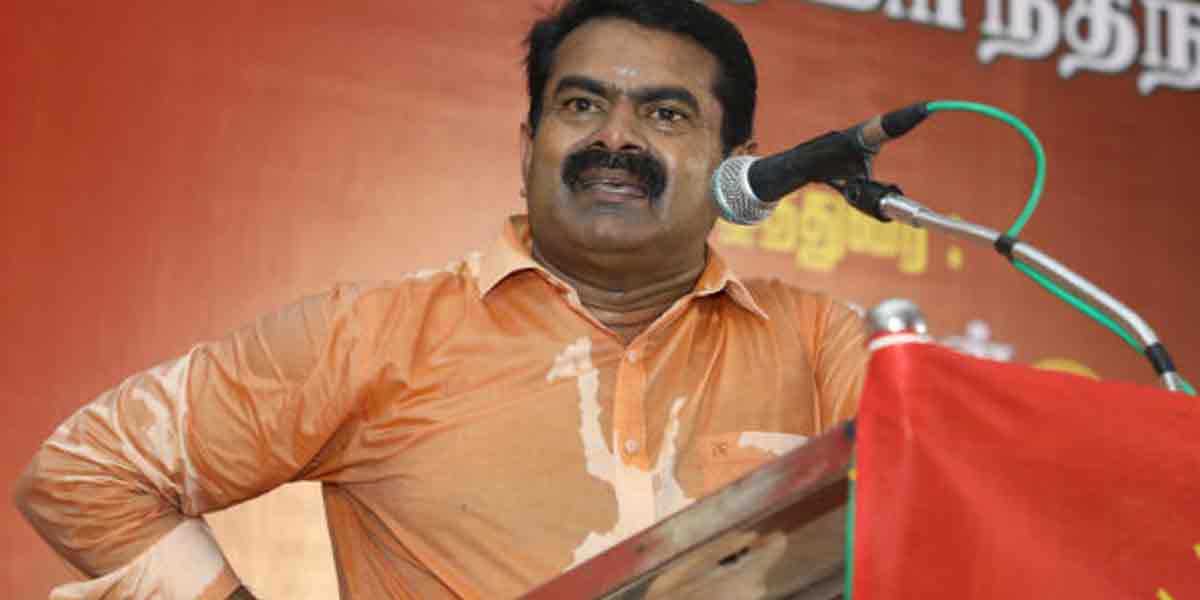 Touch your conscience and tell me who waged the war? -Seeman Anger!