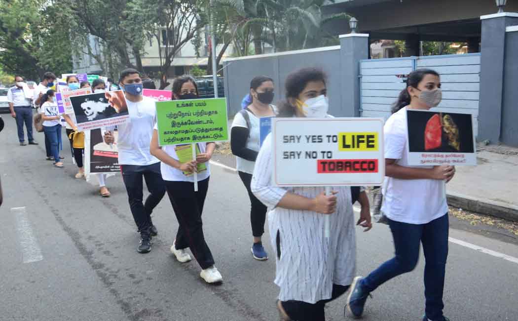Awareness rally on behalf of Adyar Cancer Hospital .. (Pictures)