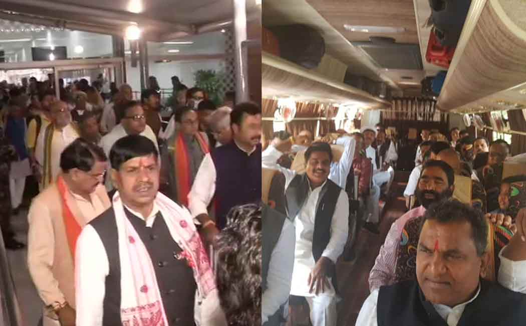 madhyapradesh congress and bjp mla's in resort