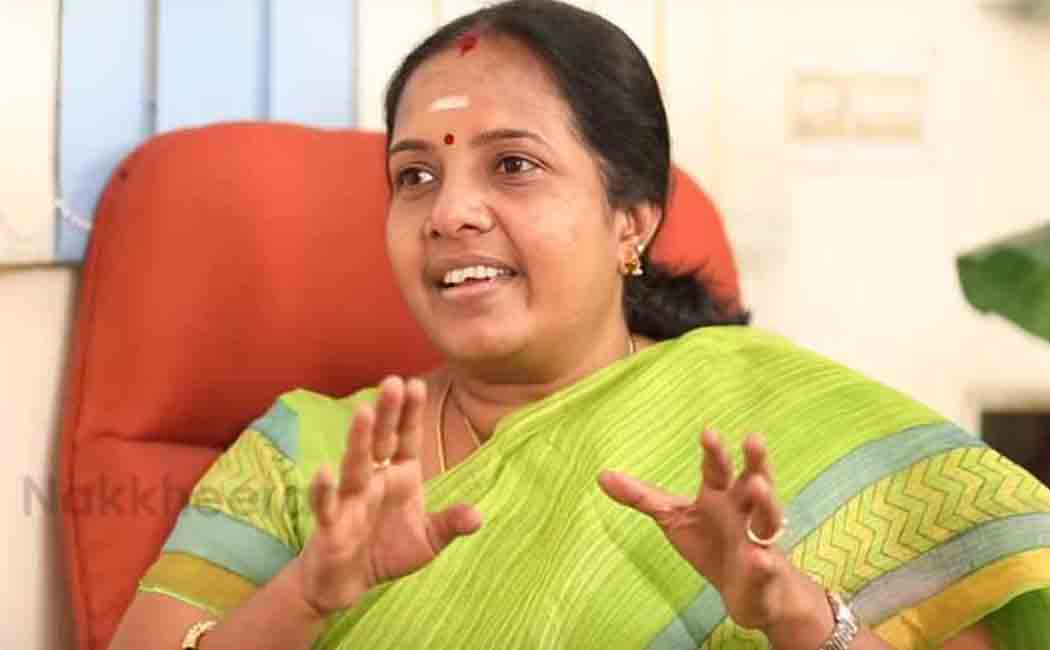 BJP MLA Vanathi Srinivasan condemn to DMK MP A Raja
