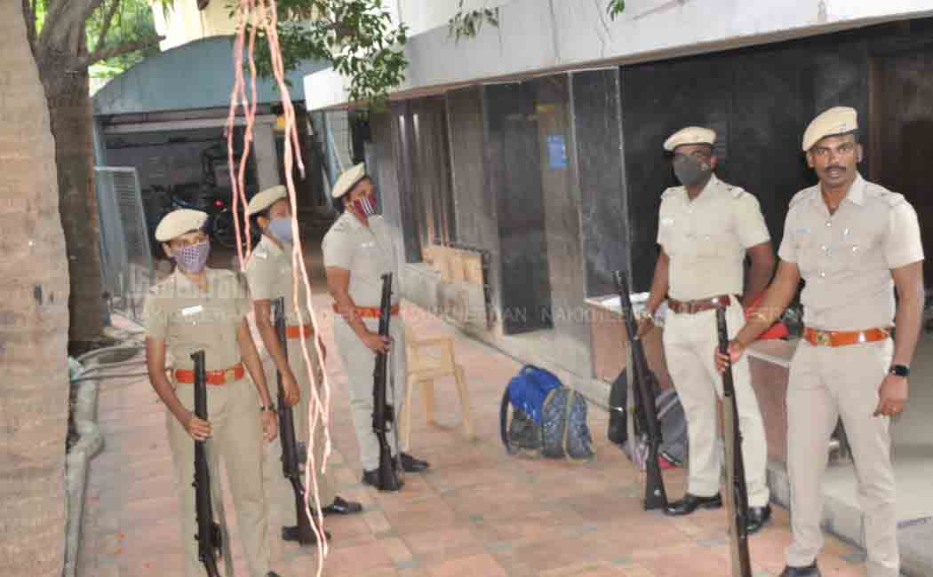 Raided at Ex-minister Kamaraj relevant places