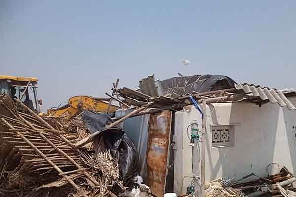 Officials razed the shrimp farm where cannabis were stashed near Mimisal