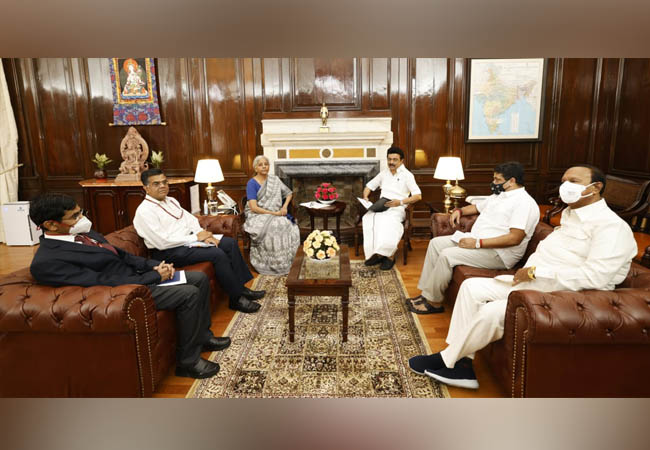 Tamil Nadu Chief Minister MK Stalin meets Union Finance Minister!
