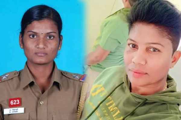 Female police sub inspector, female police officer passed away in car collision
