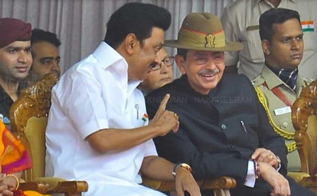 Chief Minister attends a tea party hosted by the Governor raj bhavan