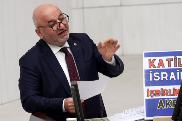 turkey MP who lost his lives while speaking in Parliament about criticized israel