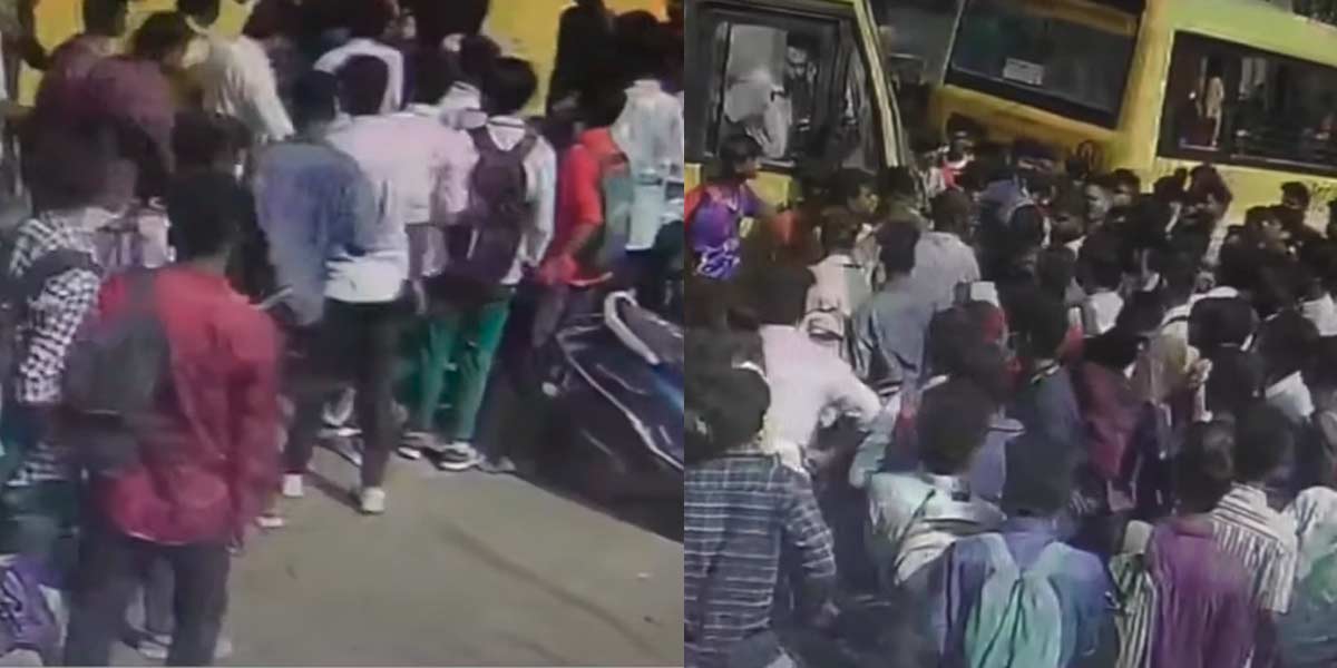 Students who collectively assaulted those who asked them to leave; Busy in Ambattur