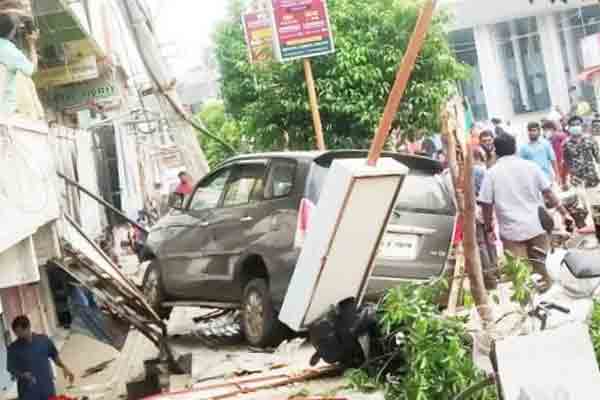 Accident near trichy chathiram bus stand