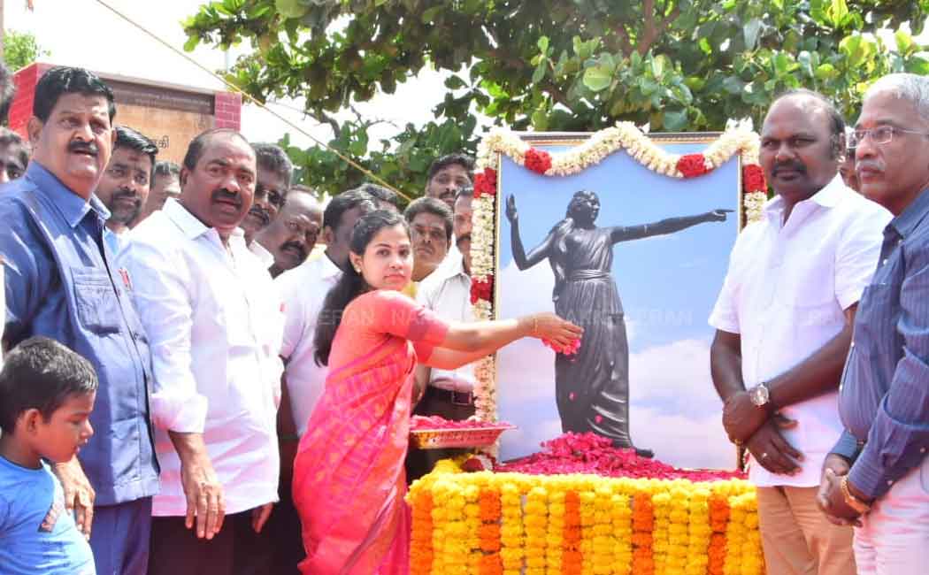 Government pays homage to Kannaki idol
