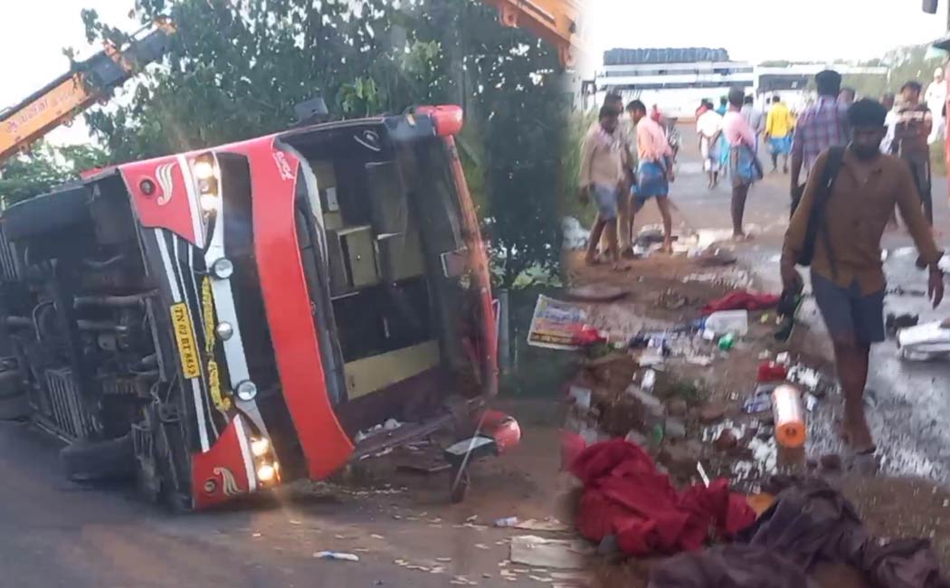 young man passed away Omni bus accident Trichy