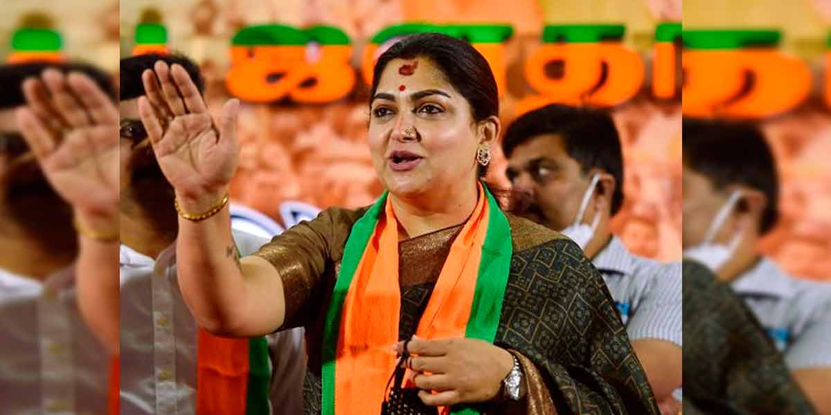 "This shows the ignorance of the Congress," Khushbu explained