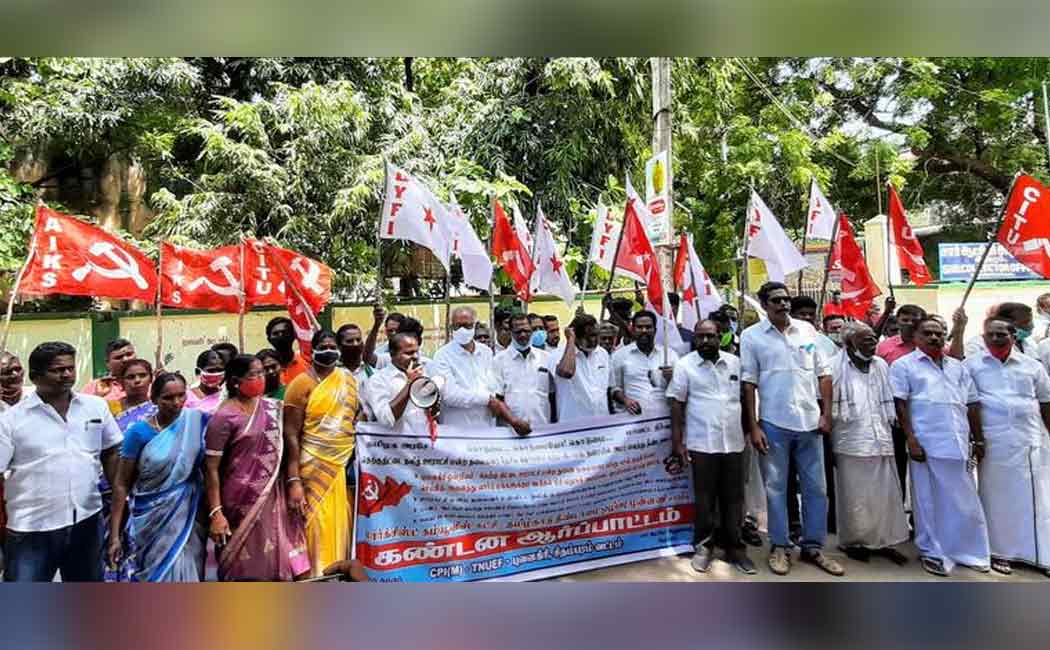 Dalit woman panchayat leader issue; C.P.M. cuddalore