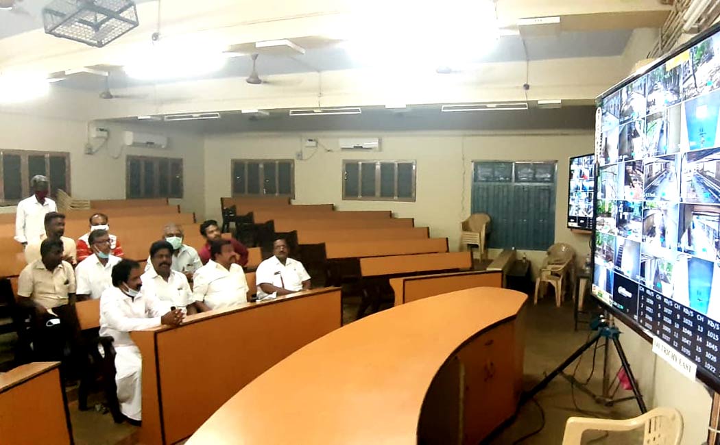 KN NEHRU VISIT EVM