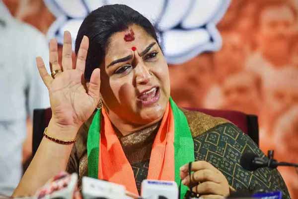 Khushbu resigned from the post