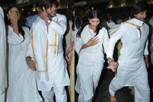 Actor Shah Rukh Khan, his daughter Suhana Khan and actress Nayanthara offered prayers at Sri Venkatachalapathi Swamy in Tirupati..