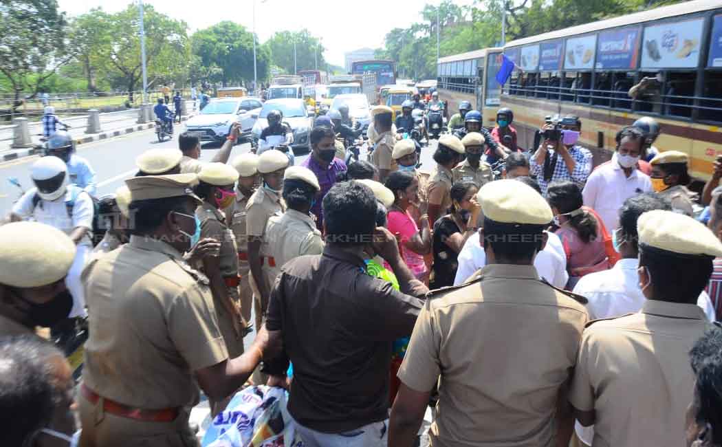 Tamil Nadu Government Employees Union struggled to continue for 5th day ... (Pictures)