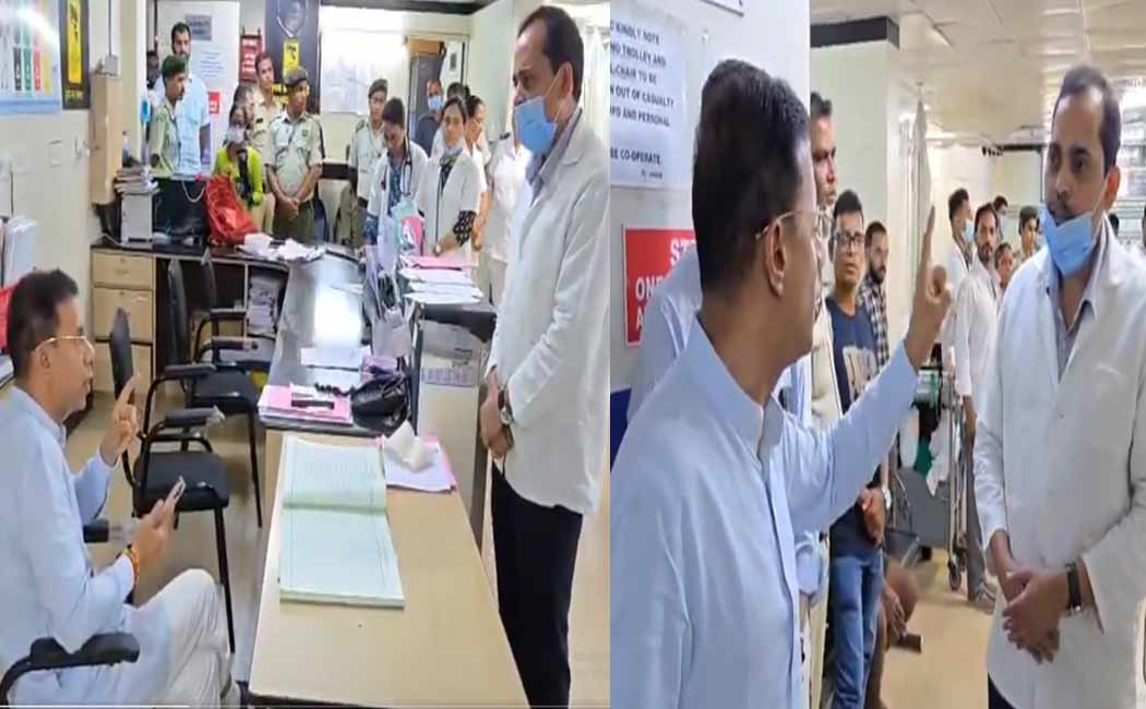 goa minister suspended a doctor and immediately apologizes after opposition!