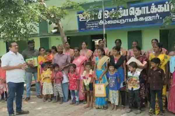 What is in Tamil education? Headmaster of a government school singing and explaining!