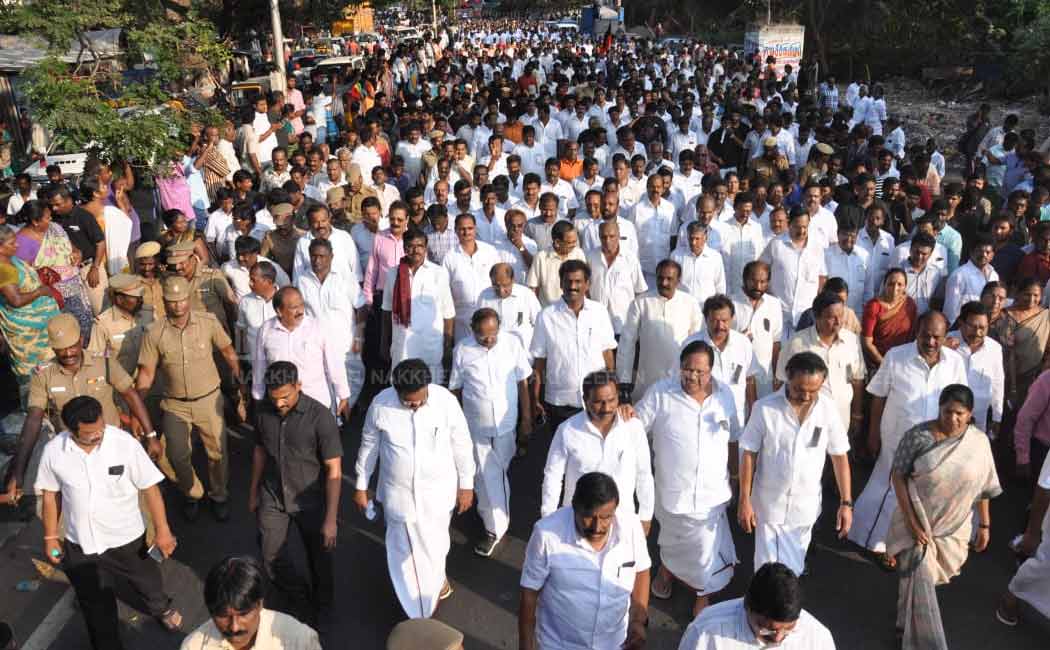 anbazhakan's Last rally DMK
