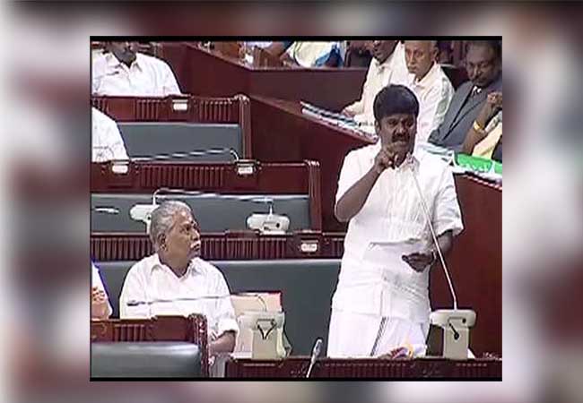 TN ASSEMBLY MINISTER VIJAYA BASKAR SPEECH