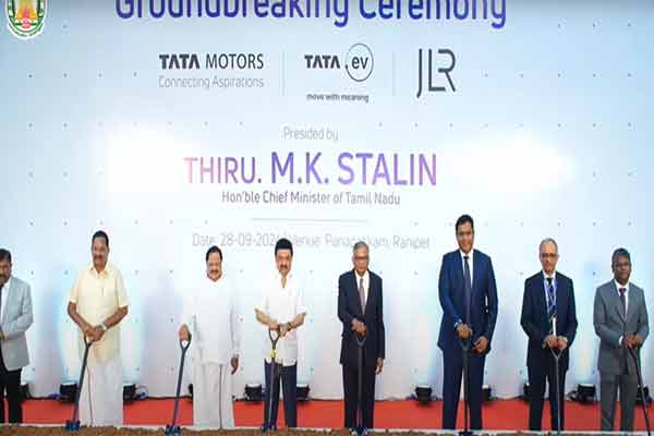 CM MK Stalin foundation stone was laid by Vehicle Manufacturing Plant