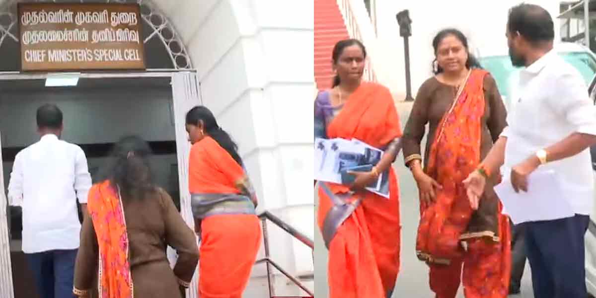 She is the first wife to file a complaint against actor Saravanan in the Chief Minister's special unit