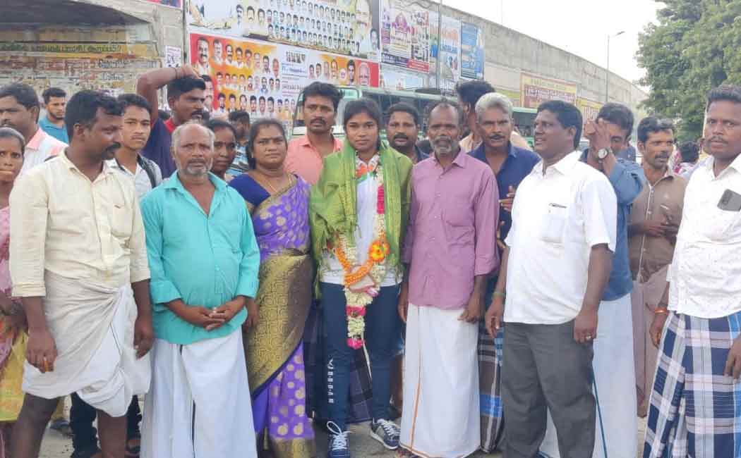 The Indian team returned with the medal