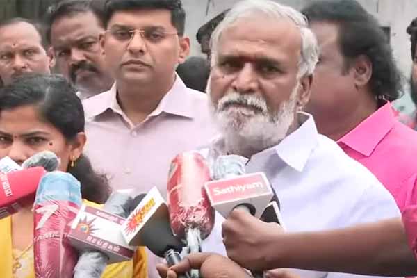 Minister sekarbabu interview cm MK Stalin stands in the field
