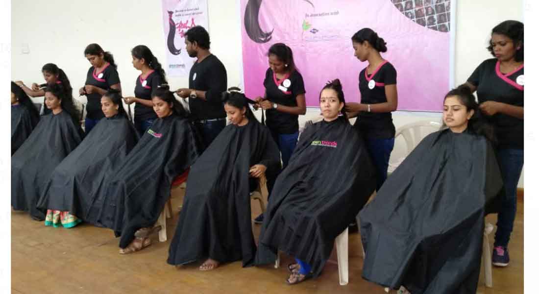 Wig for cancer patients ... college students who donate their hair
