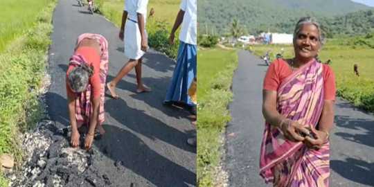  After 20 years, the road was built at a cost of 35 lakhs... The shock awaited the people the next day!