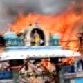 Fire breaks out during Ramnavami celebrations; There was a commotion due to the burning of the temple