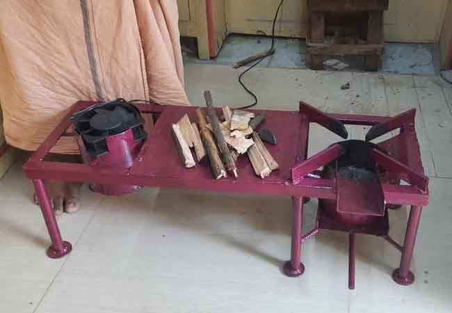 Modernly made wood stove ... Awesome youth!