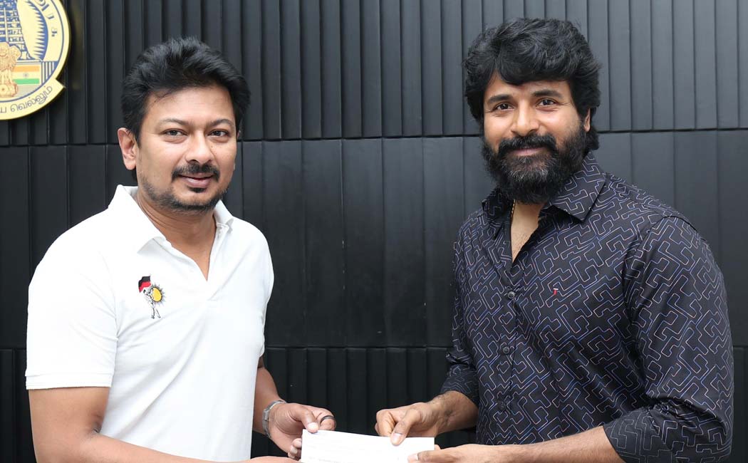 sivakarthikeyan donated 10 lakhs for helping fengal cyclone and heavy rain affected peoples