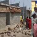 Three injured as multi-storey building collapses before construction begins
