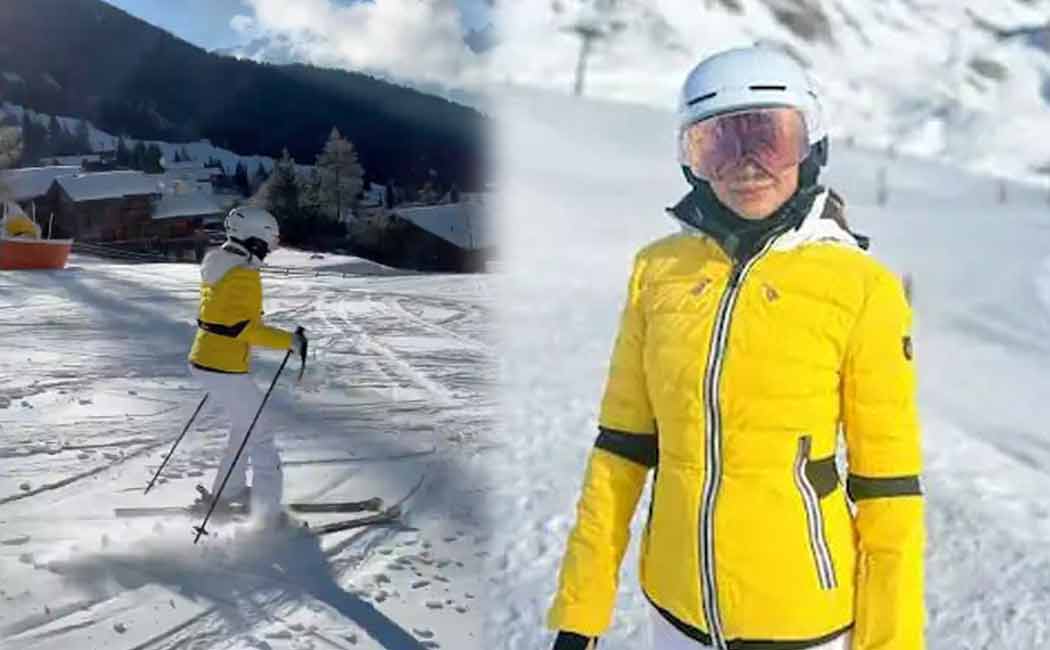 samantha switzerland Snow ride video goes viral 
