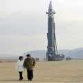 North Korean president with youngest daughter test missile test!