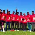 Rajini birthday fans organized a cricket match America win by baba team
