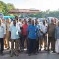 Pondicherry Government road transport employees in struggle 