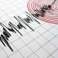 Powerful earthquake; people frozen in fear