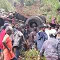 Bus overturns, 21 people lose their live 