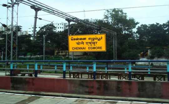 Traditional train operation in Chennai