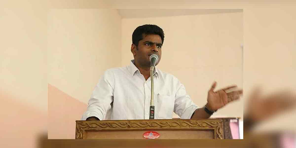  BJP's Annamalai responds to minister