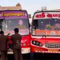 Two private buses collided with each other Coimbatore